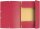 Exacompta 55305E Sammelmappe (mit Gummizug und 3 Klappen aus Manila Karton 355 g, für Format DIN A4) 1 Stück rot
