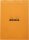 Rhodia 18200C - Schreibblock / Notizblock geheftet No.18 DIN A4 21x29,7 cm, 80 Blätter kariert 80g, abtrennbar und mikroperforiert, mit Kartonrücken, Orange, 1 Stück