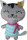 Avenue Mandarine 52654O Puppe Little CouzIn Nähsets (ideal für Kinder ab 6 Jahren) 1 Stück Tina die Katze