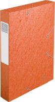 Exacompta 19500H Premium Sammelbox mit Gummizug 50 mm breit aus extra starkem Colorspan-Karton mit Rückenschild für DIN A4 Archivbox Heftbox Dokumentenbox Zeichenbox 1 Stück Zufallsfarbe