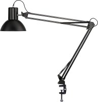 Unilux Success LED-Schreibtisch-Leuchte 80, LED E27 austauschbar, schwarz mit Standfuß und Tischklemme