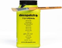 Décopatch PP300AO - Klebstofflack PaperPatch 300ml, mehrsprachig (FR/EN/DE/NL), satiniert, ideal für DIY, 1 Stück
