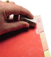 Exacompta 704E Karton-Register für Karteikarten aus starkem Colorspankarton 4-teilig 12,5 x 20 cm vollfarbig 4 Farben für Lernkartei Trennblätter Trennstreifen