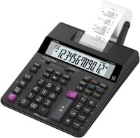Casio Druckender Tischrechner HR-200RCE, 12-stellig, 2-Farbdruck, Wiederholungsdruck, Steuerberechnung