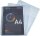 Exacompta 5502E Prospekthüllen Packung, 5 Stück, gelocht aus qualitäts-PVC 140µ, mit hülle für mini-CDs oder disketten, format Din A4