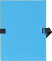 Exacompta 720E Dokumentenmappe (Dehnbarer Faltenrücken, kaschierter Karton, gefärbter stoffeinband, Format DIN A4) 1 Stück zufällige Farbe