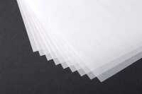 Clairefontaine 975094C Block Transparentpapier (DIN A2, 42 x 59,4 cm, 50 Blatt, 90 g, ideal für technische Zeichnen) transparent