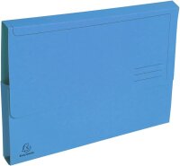 Exacompta 47770E 25er Pack Recycling-Aktenmappen Forever mit Verschlußklappe für DIN A4 Blauer Engel Sammelmappe Einschlagmappe farbig sortiert