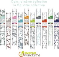 Avenue Mandarine GY127C - Ausmalrolle Graffy Roll, 5 m x 35 cm, Zeichnung 50cm wiederholt sich 10-mal, Plakatpapier 90g, Dschungel, 1 Rolle