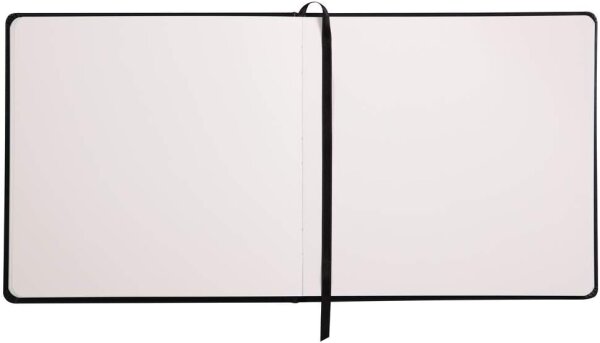 Rhodia 116127C - Zeichenheft Pen & Inkwash Book mit Hardcover, 21 x 21cm, 32 Blatt, Lavis Technik, blanko, 200g, 1 Stück, Schwarz