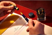 Jacques Herbin 15035JT - Tintenflakon / Kalligraphie Tinte 1670, 50 ml, mit goldfarbenem Glitzer, für Füller, Tintenroller, Glasfeder und Federhalter geeignet, Emeraude de Chivor