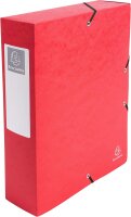 Exacompta 50830E 6er Pack Premium Sammelboxen Aufgebaut mit Gummizug 80 mm breit aus extra starkem Colorspan-Karton mit Rückenschild für DIN A4 Archivbox Heftbox Dokumentenbox farbig sortiert