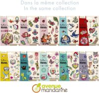 Avenue Mandarine CC056C - Packung Tattoo´Mania, 1 Bogen mit 13 Tatoos, ideal ab 5 Jahren, Katzen, 1 Pack