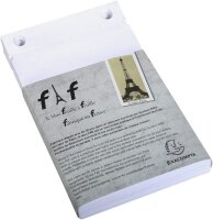 Exacompta 12213E 5er Pack Nachfülleinlagen für Schreibblock FAF blanko 5 x 170 Blatt , 18,5 x 11,5 cm, mikroperforiert, ideal für Ihre Notizen, Retro-Design mit zeitloser Eleganz