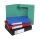 Exacompta 14000H Premium Sammelbox mit Gummizug 40 mm breit aus extra starkem Colorspan-Karton mit Rückenschild für DIN A4 Archivbox Heftbox Dokumentenbox Zeichenbox Sammelmappe 1 Stück Zufallsfarbe