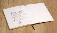 Clairefontaine 794431C - Notizbuch My.Essential Age Bag, Format B5 (19x25 cm), mit Fadenbindung, 96 Blatt nummeriert, dot/punktkariert, Papier elfenbein 90g, Schwarz, 1 Stück