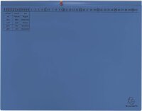 Exacompta 370307B Exaflex Premium Kanzlei-Hängehefter (2 Abheftvorrichtungen, Linksheftung) 1 Stück, blau