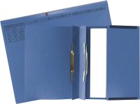 Exacompta 370307B Exaflex Premium Kanzlei-Hängehefter (2 Abheftvorrichtungen, Linksheftung) 1 Stück, blau