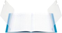 Clairefontaine 981609C - Heft / Notizbuch Koverbook, DIN A4+, 24x32 cm, 48 Blatt 90g, kariert mit Rand, Einband aus transparentem Polypropylen, Orange, 1 Stück