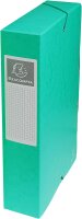 Exacompta 50600E 1 Abheftbox mit Gummibändern Exabox aus Glanzkarton 600g/m2 Rückseite 6 cm Maße 25 x 33 cm für A4-Dokumente zufällige Farbe wird montiert geliefert