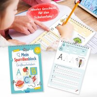 Trötsch Mein Spurrillenblock Großbuchstaben Übungsbuch: Übungsbuch Beschäftigungsbuch Lernbuch