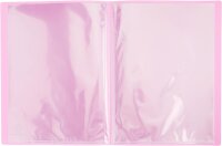Exacompta 88227E Sichtmappe Opak PP blickdicht, 24 x 32 cm, für DIN A4, 20 Kristallhüllen, hohe Transparenz, 1 Stück, rosa