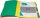 Exacompta 55243E Premium Ordnungsmappe Harmonika. Aus extra starkem Colorspan-Karton DIN A4 24 Fächer und 2 Gummizüge mit Indexfenster und dehnbarem Rücken Register-Mappe grün