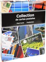 Exacompta 96115E Premium Postkarten-Sammelalbum Hochformat für 200 Postkarten, mit 50 Seiten für jeweils 4 Postkarten, bunt