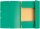 Exacompta 55303E Sammelmappe (mit Gummizug und 3 Klappen aus Manila Karton 355 g, für Format DIN A4) 1 Stück grün