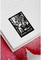 Clairefontaine 96413C Malblock, 4-seitig verleimt Aquarellpapier Feinkörnig, Fontaine/Hadern, 12 x 18 cm, 25 Blatt, 300 g Packung, weiß