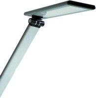 Unilux LED Schreibtischlampe Terra, silbergrau [Energieklasse F]