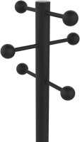 UNILUX Garderobenständer Access, 175 cm, ink. 6 Kleiderhaken, Stahl, schwarz