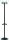 UNILUX Garderobenständer Cypres, 170 cm, schwarz