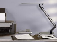 Unilux LED Schreibtischlampe Rumbaled, schwarz [Energieklasse F]