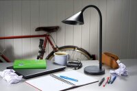 Unilux LED Schreibtischlampe Sol, schwarz [Energieklasse E]