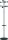 Unilux Garderoben-Ständer Accueil, 175 cm, mit Schirmständer grau