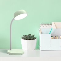 Unilux LED Schreibtisch-Leuchte Tamy hellgrün, flexibel biegbarer Arm, 3000K