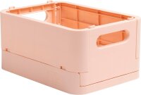 EXACOMPTA - Ref. 27031D – 1 Aufbewahrungsbox, faltbar, Smart Case Mini, vielseitig einsetzbar, flach verpackt – Format A6+ – Maße: 18,8 x 13,8 x 9,5 cm – Nude