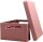 EXACOMPTA - Art.-Nr. 27238D – 1 Aufbewahrungsbox Smart Case Maxi Mehrzweck, flach verpackt – Format A4+ – Maße: 37,5 x 27,5 x 16,3 cm – Altrosa