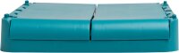 EXACOMPTA - Art.-Nr. 27134D – 1 Aufbewahrungsbox Smart Case Midi Mehrzweck, flach verpackt – Format A5+ – Maße: 27,6 x 18,8 x 12 cm – Pazifikblau