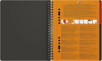 Oxford Activebook Interantional A5, kariert, 160 Seiten, versetzbares Register, Dokumententasche