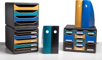 Exacompta - 313505D Storebox Multi 11 Schubladen, verschiedene Farben