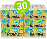 Renova Renova Recycled Taschentücher | 300 Packungen (300 x 9 Taschentücher) | 100% recycelt mit Ecolabel und FSC