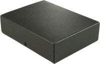 Elba Dokumenten-Box A4 aus Hartpappe, 8 cm Füllhöhe, schwarz