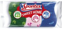 Spontex Sweet Home Schwamm-Set, Scheuerschwämme für Küche, Bad und Universal (4 x 3er Pack)