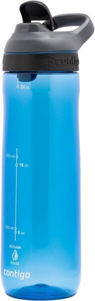 Contigo Cortland Autoseal Trinkflasche mit automatischem Trinkverschluss | 720ml große BPA-freie Kunststoff Wasserflasche | auslaufsicher | Ideal für Schule, Arbeit, Sport, Fahrrad, Wandern