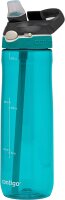 Contigo Unisex Erwachsene Trinkflasche Ashland Autospout mit Strohhalm große BPA-freie Kunststoff Wasserflasche, auslaufsicher, für Sport, Fahrrad, Joggen, Wandern, 720/1200 ml, Scuba, 720 ml