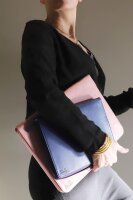 Rhodia 168117C - Konferenzmappe Rhodiarama 25,5x34 cm, mit Etui, dehnbare Haupttasche, 2 flache Reißverschlusstaschen, Kartenfächer, Stiftehalter, Cover aus Kunstleder Maulwurfsgrau, 1 Stück