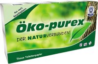 öko-purex Toilettenpapier 2-lagig 8 Rollen x je 250...