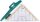 Linex 2632 Geo-Dreieck aus Kunststoff, mit Griff, 30 cm, Winkelmesser, abnehmbarer Griff, Facette, Tuschenoppen, metrische Skala